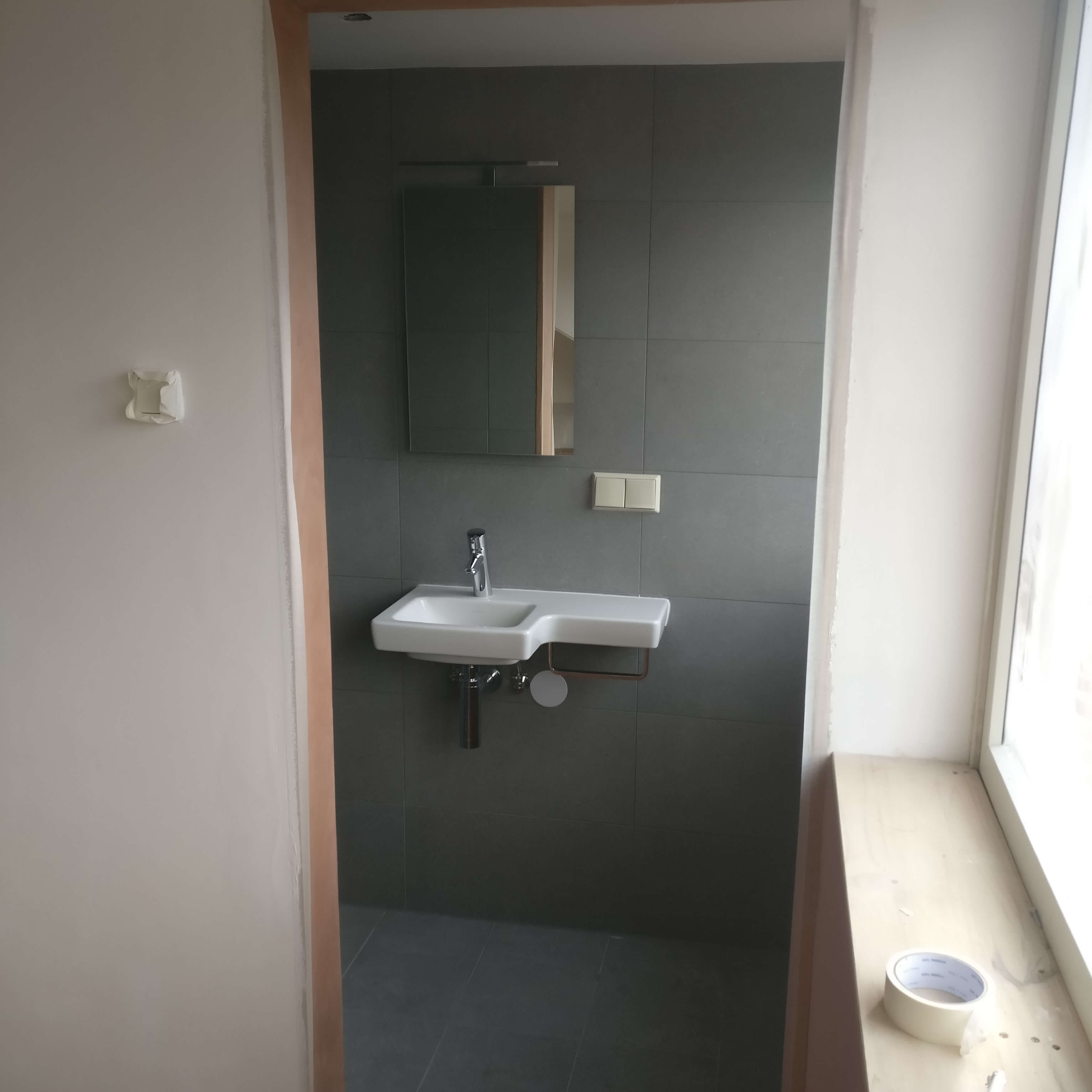Opbouw complete badkamer zolderverieping