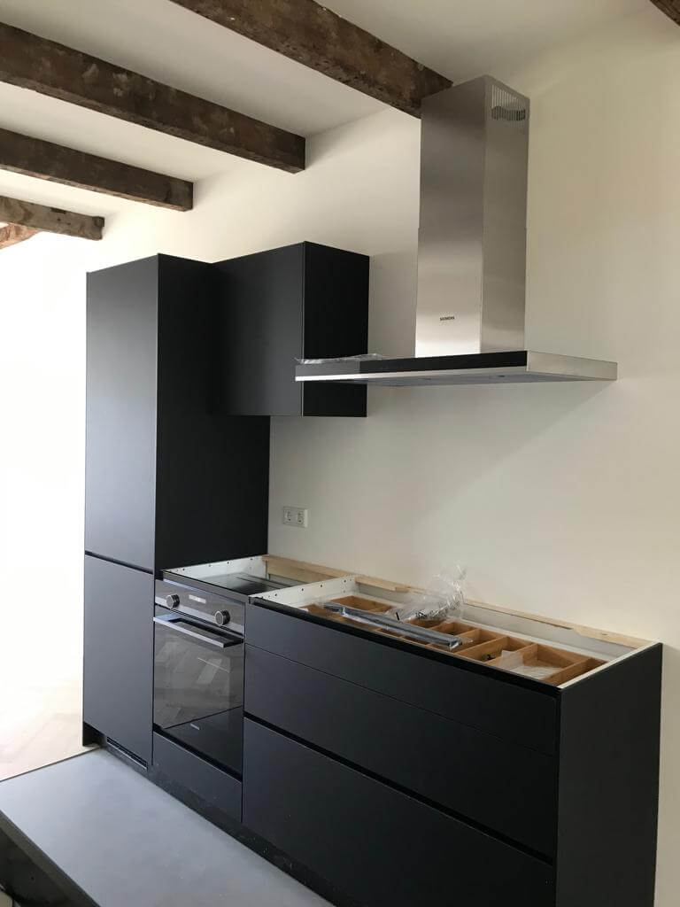 Moderne keuken in oud pand